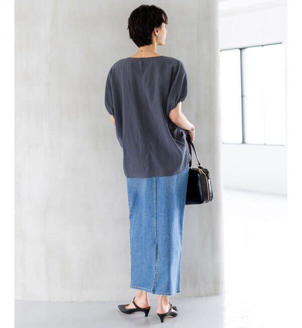 23区「【SLOW/一部店舗限定】ナチュラルピケワッシャー ブラウス」|シャツ・ブラウス|