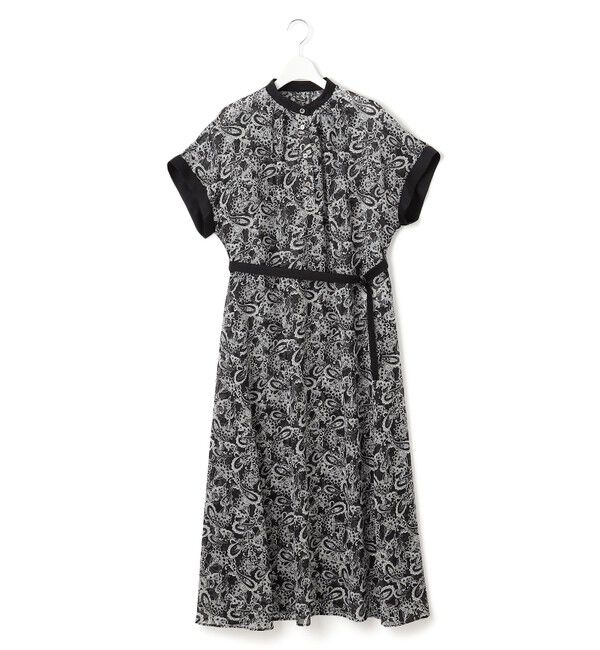 23区「【一部店舗限定/速乾性/洗える】モノトーンプリント ワンピース」|ワンピース|