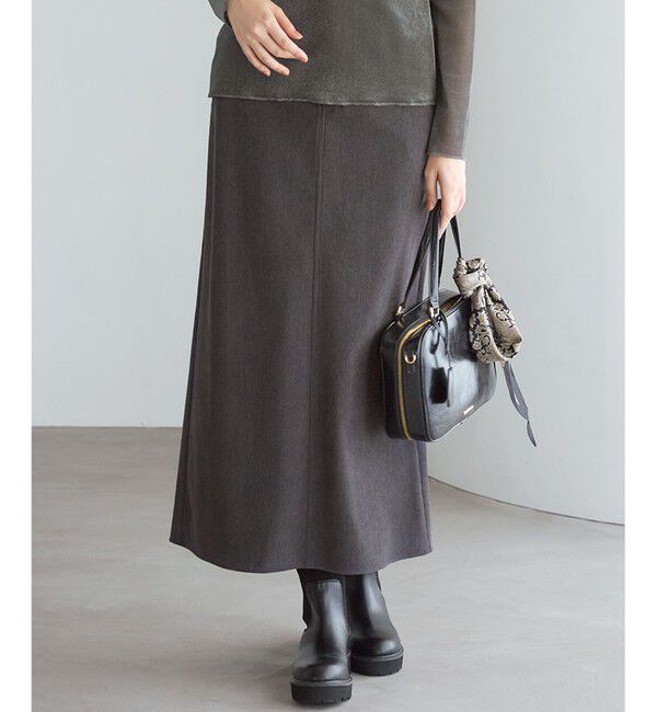 23区「【SLOW/一部店舗限定】ソフトコーデュロイ マーメイド スカート」|スカート|グレー系