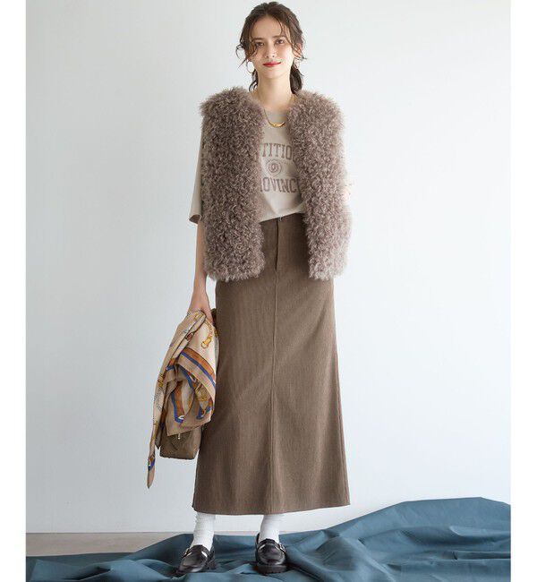 23区「【SLOW/一部店舗限定】ソフトコーデュロイ マーメイド スカート」|スカート|