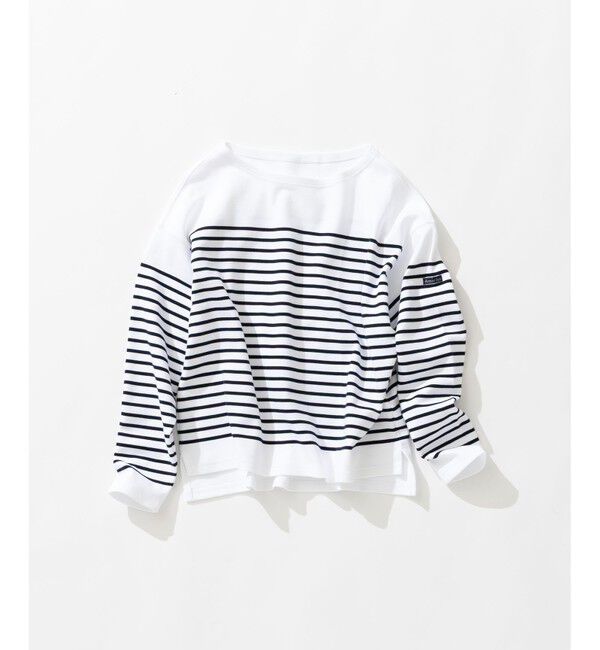 23区「Armo-lux パネルボーダー クロップド カットソー」|Tシャツ・カットソー|