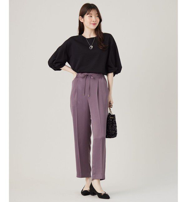 any SiS「シルケットスムースツイストスリーブ カットソー」|Tシャツ・カットソー|