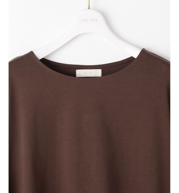 any SiS「シルケットスムースツイストスリーブ カットソー」|Tシャツ・カットソー|