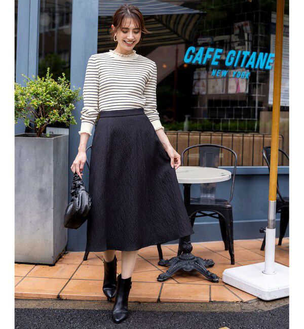 ANY SIS「ジャカードフレア スカート」|スカート|