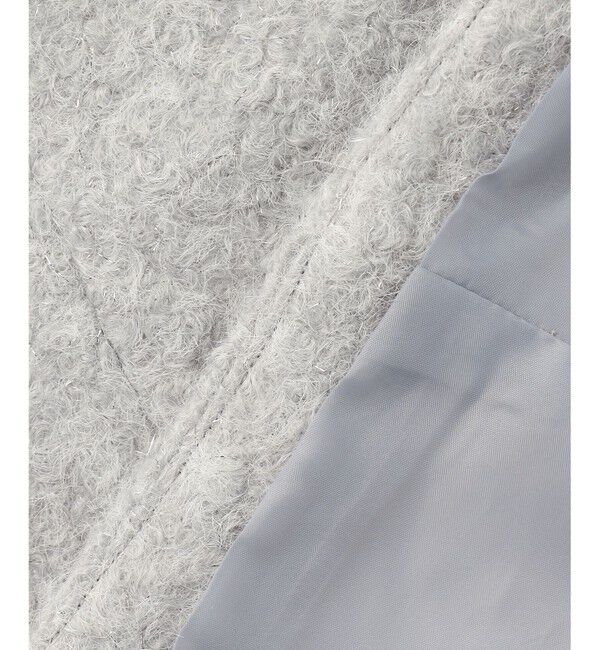 ANY SIS「【2WAY】ブークレーシャギーラメ アウター」|ピーコート|