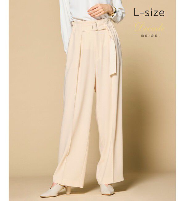BEIGE,「【洗える・L-size】CINDY / ワイドパンツ」|その他|Sheer Orange