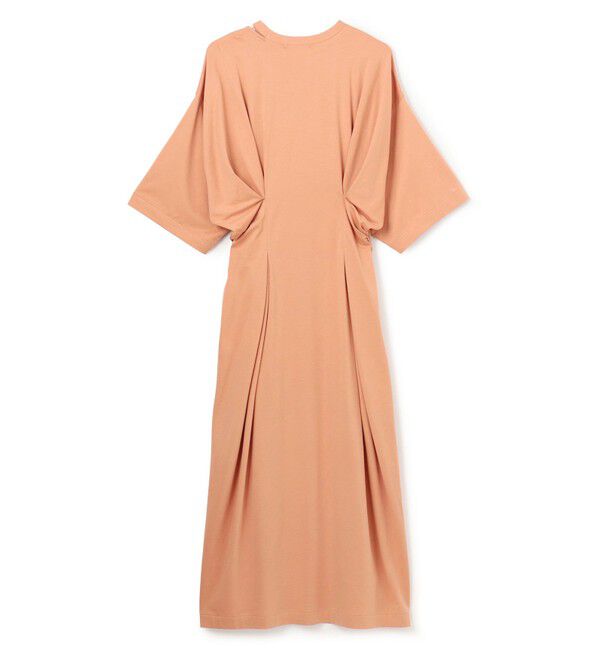 BEIGE,「【洗える】S.BABILA / スリットネックウエストタックワンピース」|ワンピース|