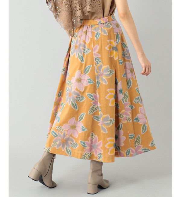 GRACE CONTINENTAL「モザイクジャガードタックスカート」|スカート|