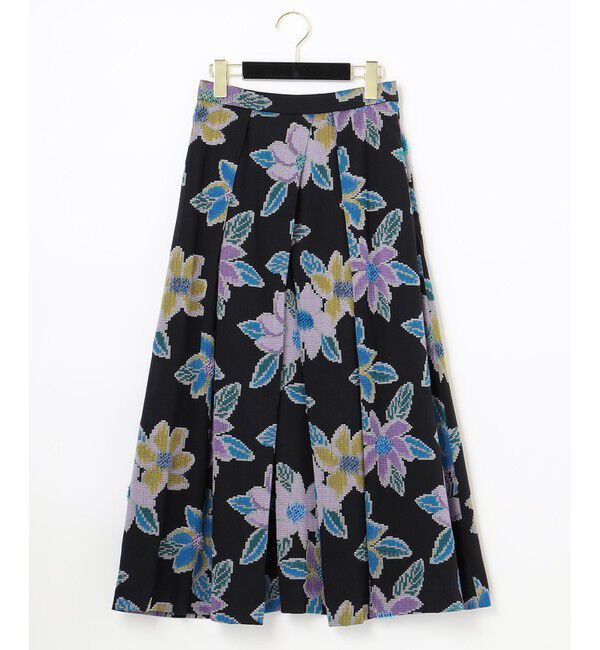 GRACE CONTINENTAL「モザイクジャガードタックスカート」|スカート|