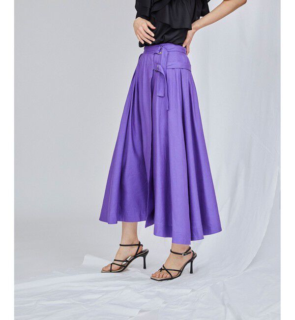 Diagram「ラップリネンミックススカート」|スカート|パープル