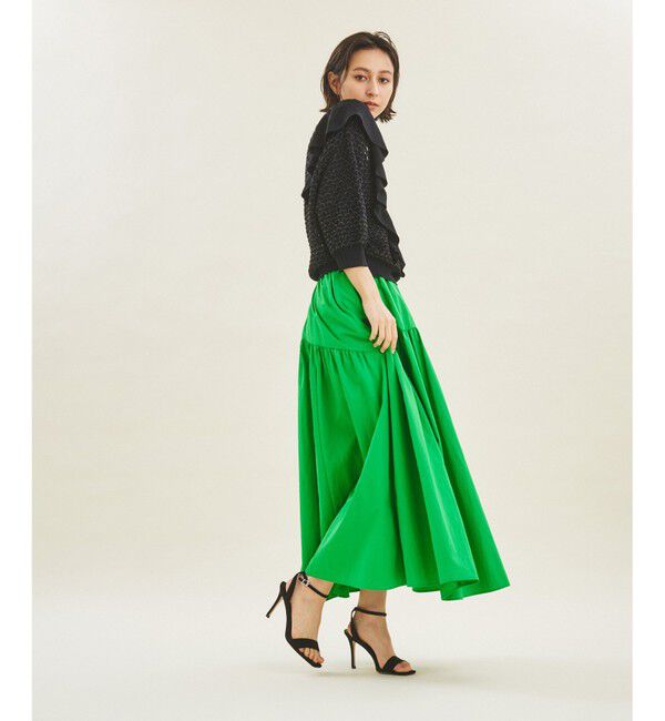 GRACE CONTINENTAL「ラメフリルニットトップ」|ニット・セーター|