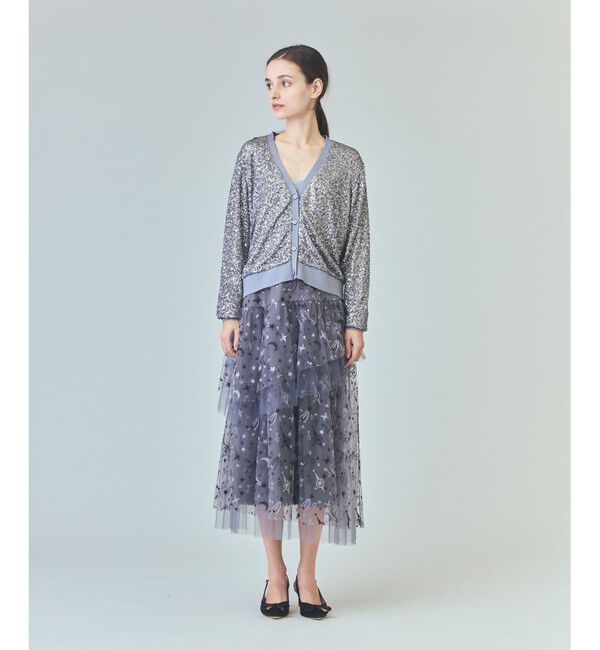 Grace Class「スパンコールニットカーディガン」|カーディガン|