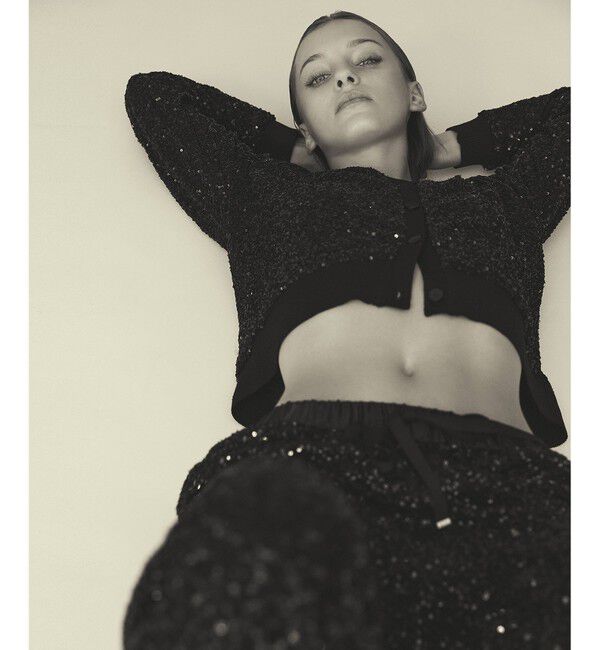 Grace Class「スパンコールニットカーディガン」|カーディガン|