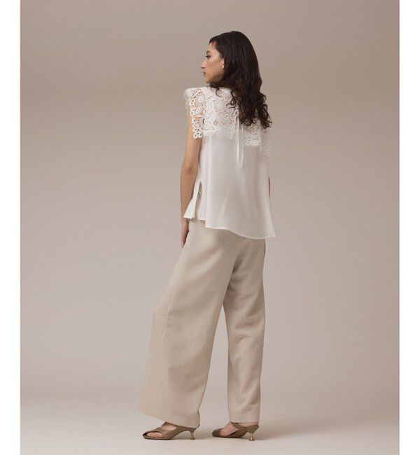 GRACE CONTINENTAL「パターンレースカラーブラウス」|シャツ・ブラウス|