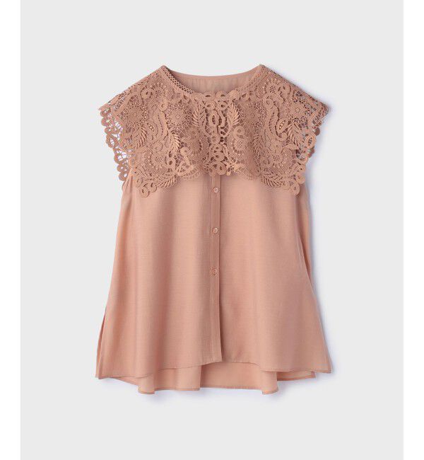 GRACE CONTINENTAL「パターンレースカラーブラウス」|シャツ・ブラウス|