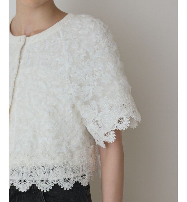 Diagram「フラワー刺繍ニットカーディガン」|カーディガン|