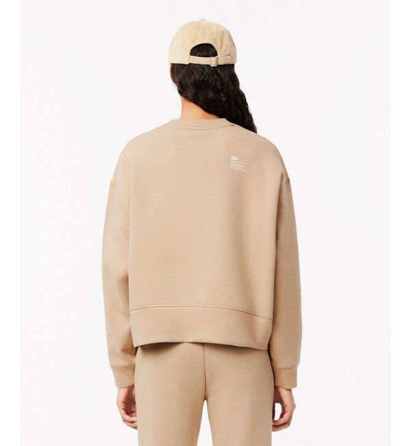 LACOSTE「クロップド丈 オーバーサイズクルーネックスウェット トレーナー」|スウェット・ジャージ|