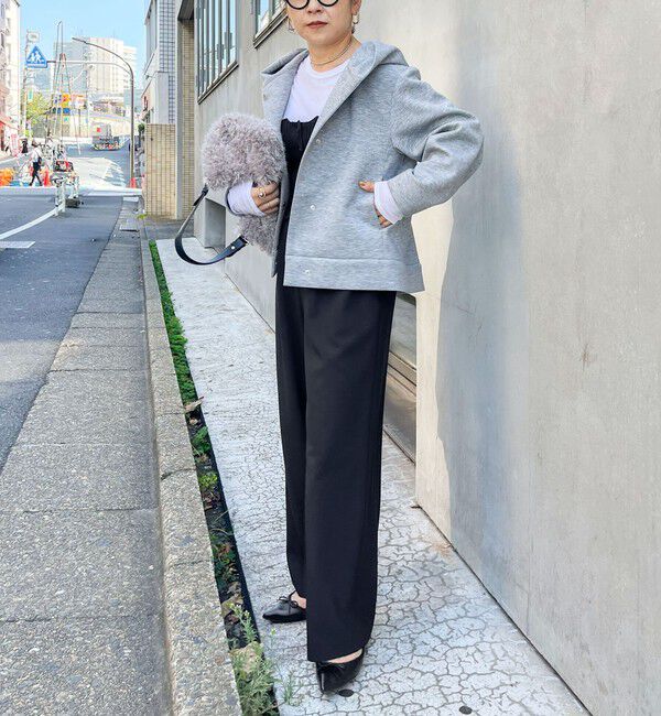 NOLLEY'S「【追加】ウォッシャブルエアボールフードブルゾン」|ブルゾン・スタジャン|