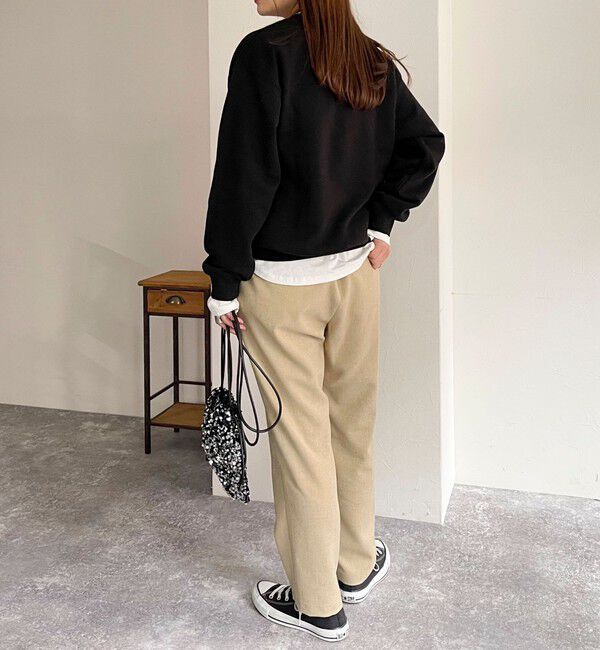 fredy emue「ウールライクスラブクロステーパードパンツ」|チノ|