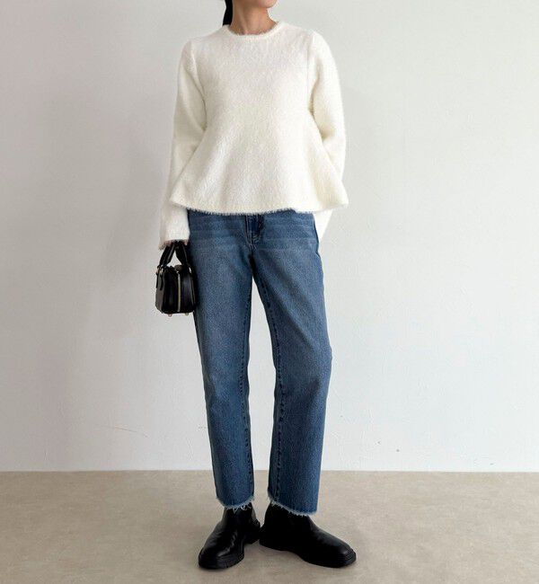 fredy emue「シャギーペプラムニットプルオーバー」|ニット・セーター|