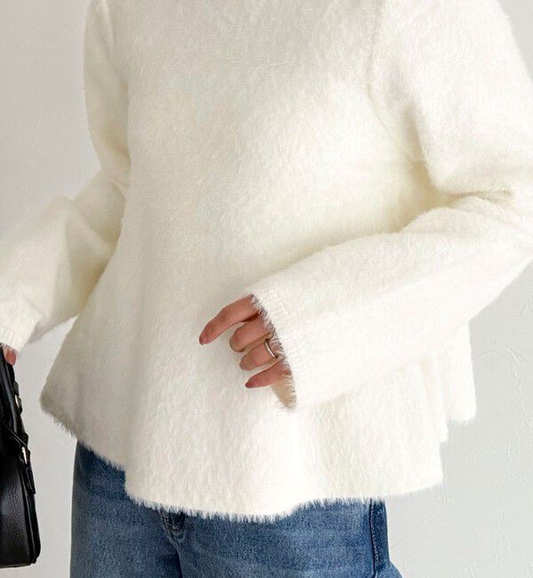 fredy emue「シャギーペプラムニットプルオーバー」|ニット・セーター|