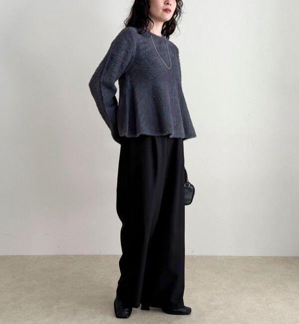 fredy emue「シャギーペプラムニットプルオーバー」|ニット・セーター|