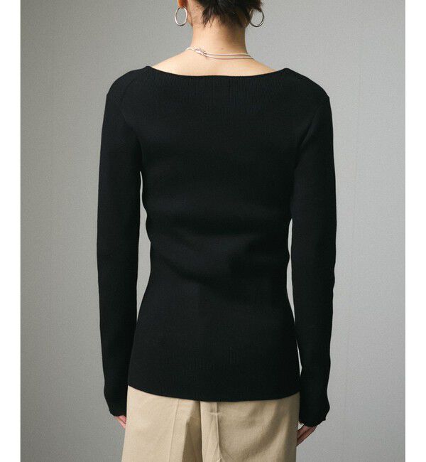 SALON adam et rope'「キュプラコットンリブカーディガン」|カーディガン|