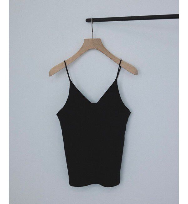 SALON adam et rope'「[追加]コットンリブカップ付きVネックキャミソール3」|キャミソール|