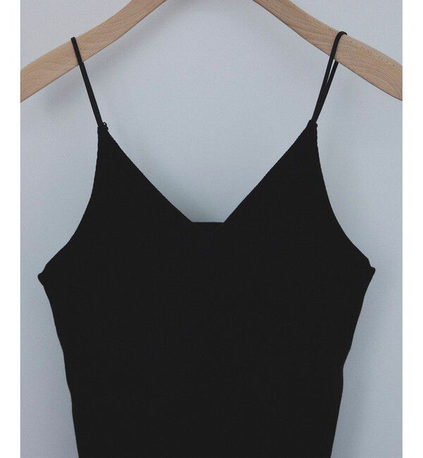 SALON adam et rope'「[追加]コットンリブカップ付きVネックキャミソール3」|キャミソール|