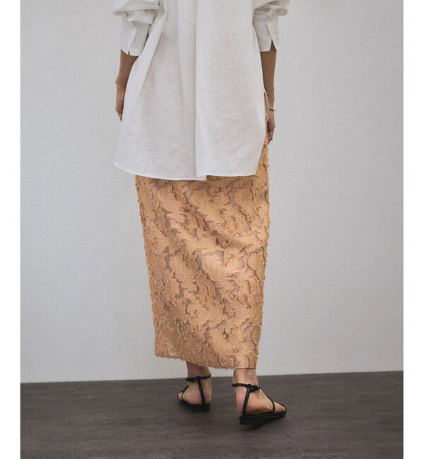 SALON adam et rope'「エルブジャガードスリットナロースカート」|スカート|