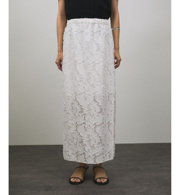 SALON adam et rope'「エルブジャガードスリットナロースカート」|スカート|