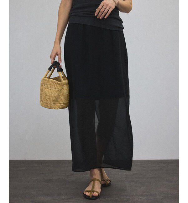 SALON adam et rope'「シアーレイヤードスカート」|スカート|