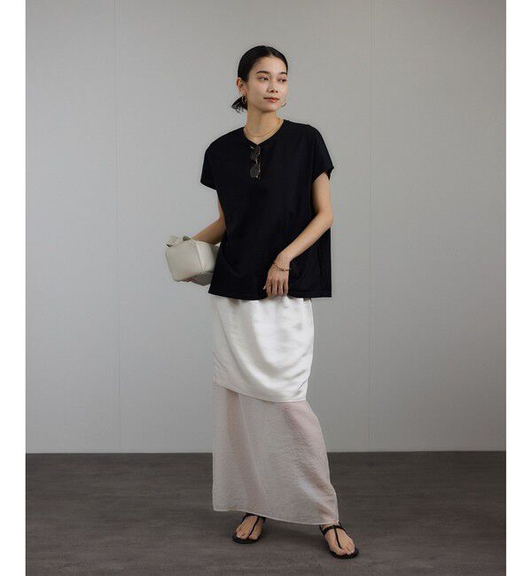 SALON adam et rope'「シアーレイヤードスカート」|スカート|