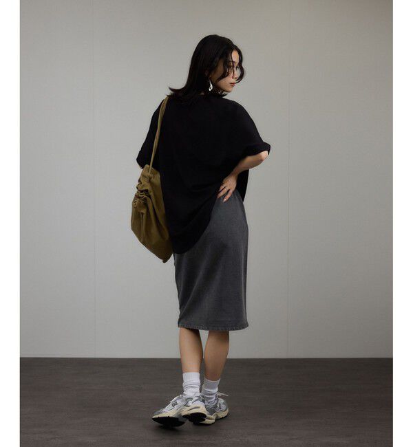 SALON adam et rope'「ガーメントダイ ミニ裏毛ミディスカート」|スカート|