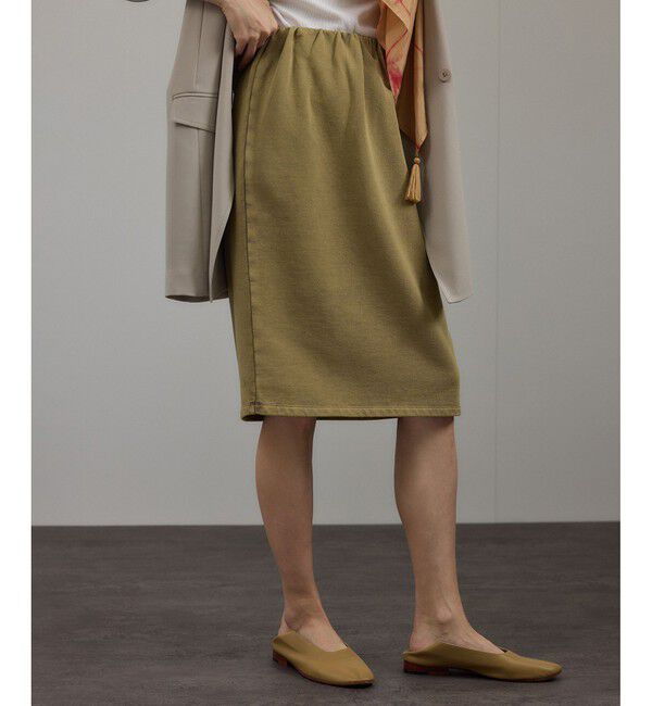 SALON adam et rope'「ガーメントダイ ミニ裏毛ミディスカート」|スカート|