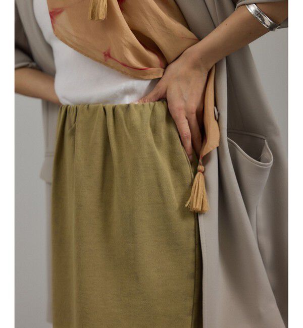 SALON adam et rope'「ガーメントダイ ミニ裏毛ミディスカート」|スカート|