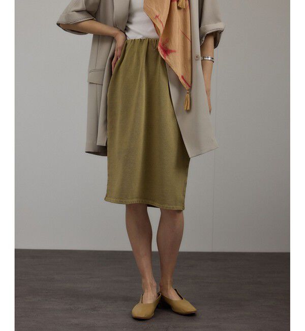 SALON adam et rope'「ガーメントダイ ミニ裏毛ミディスカート」|スカート|