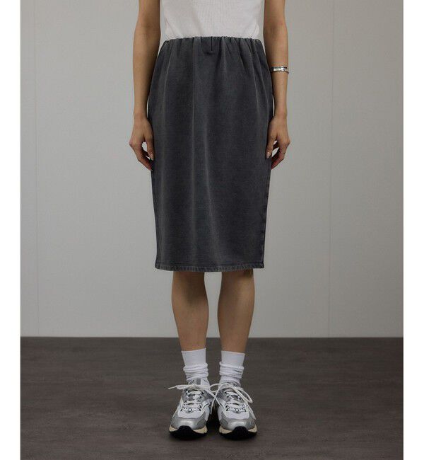 SALON adam et rope'「ガーメントダイ ミニ裏毛ミディスカート」|スカート|