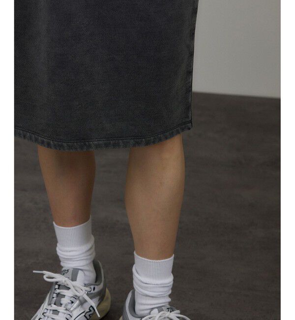 SALON adam et rope'「ガーメントダイ ミニ裏毛ミディスカート」|スカート|