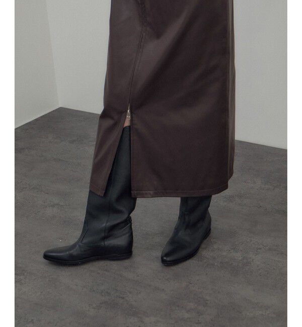 SALON adam et rope'「レザーライクジャンパースカート」|スカート|