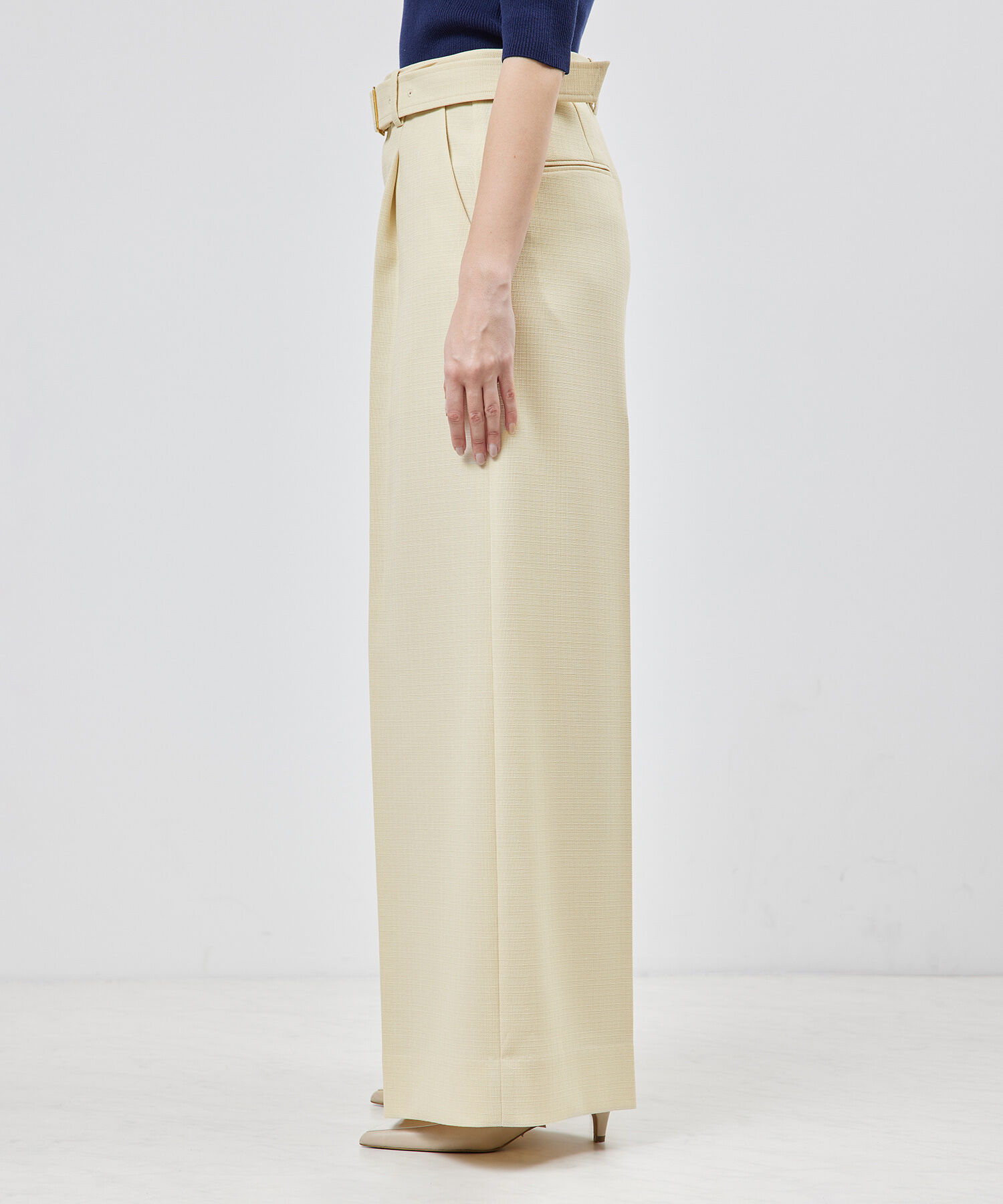 ROPE「タックワイドパンツ（ラメ/無地）【セットアップ対応】【雑誌掲載】【メディア掲載】」|その他|