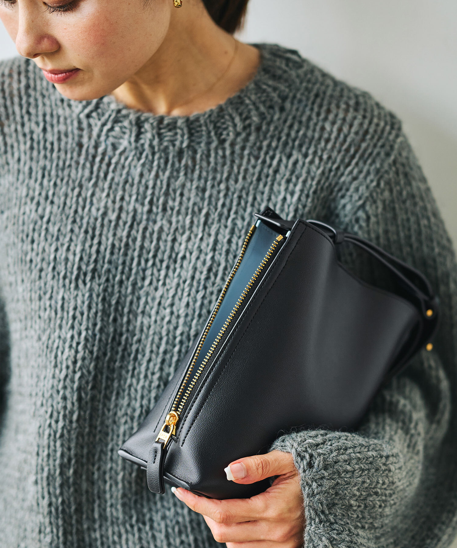 E'POR「【24AW】【E'POR】Y BAG Shoulder Mini」|ショルダー・メッセンジャー|ブラック(01)