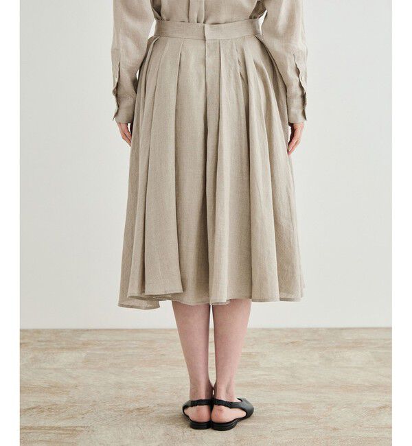 ROPE「【洗える】ヨーロピアンリネンフレアスカート/一部セットアップ対応」|スカート|