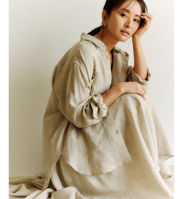 ROPE「【洗える】ヨーロピアンリネンフレアスカート/一部セットアップ対応」|スカート|