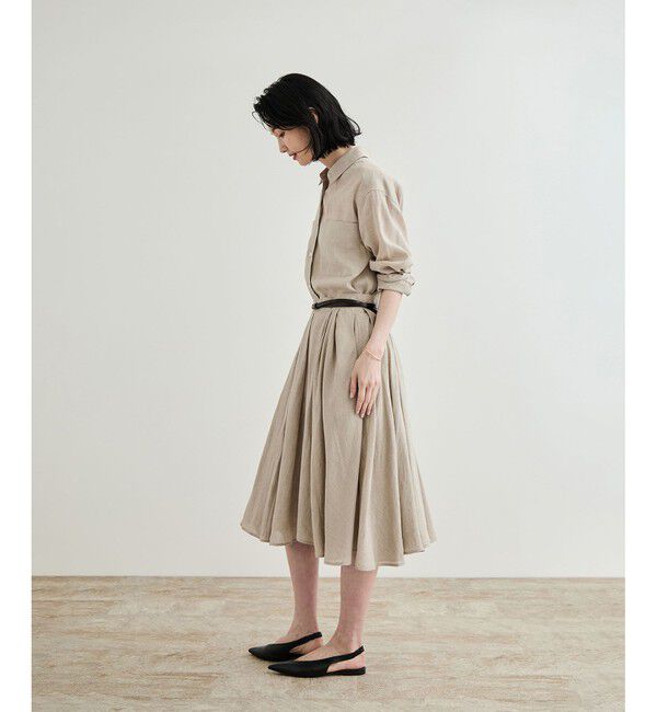 ROPE「【洗える】ヨーロピアンリネンフレアスカート/一部セットアップ対応」|スカート|