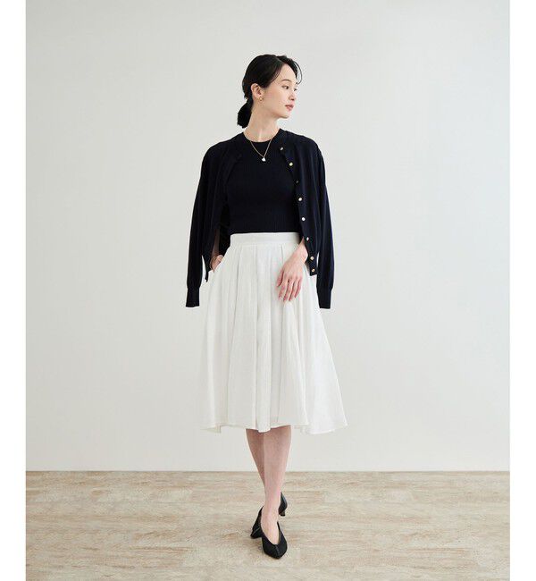 ROPE「【洗える】ヨーロピアンリネンフレアスカート/一部セットアップ対応」|スカート|