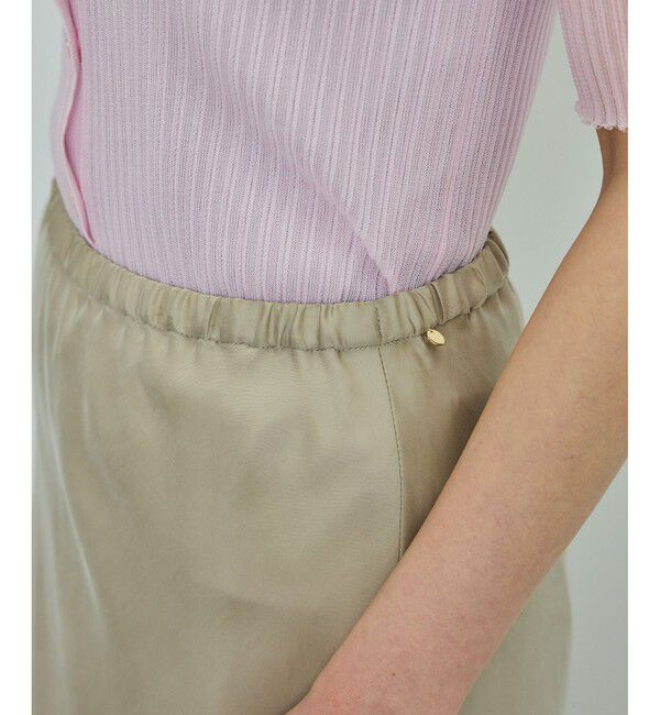 ROPE「【WEB・一部店舗限定】フィブリルサテンマーメイドスカート【セットアップ対応】/洗える」|スカート|