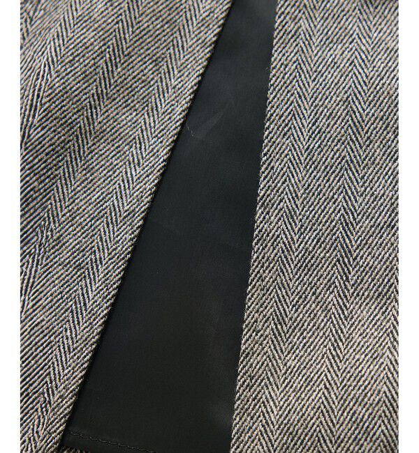 ROPE「[美人スカート]ウールレーヨンポケット付きタイトスカート(ヘリンボーン/グレンチェック)/セットアップ対応」|スカート|