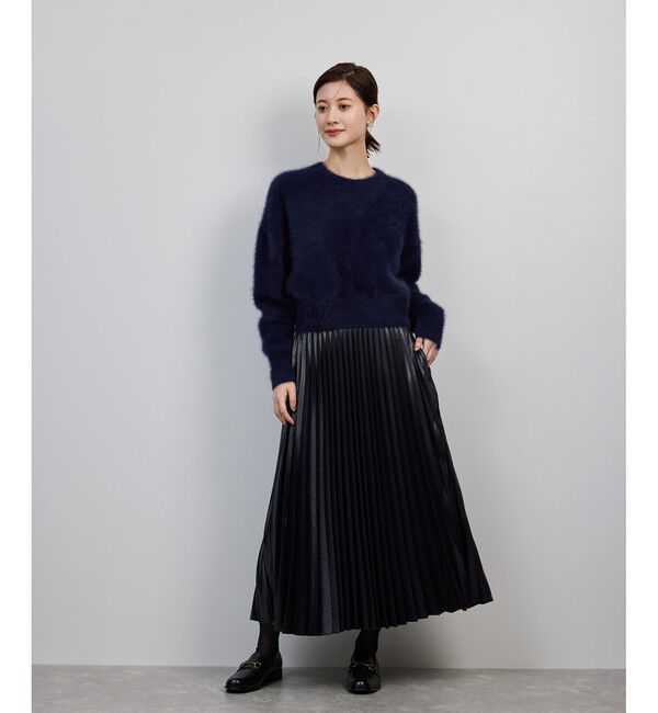 ROPE「シャイニープリーツスカート/イージーケア」|スカート|