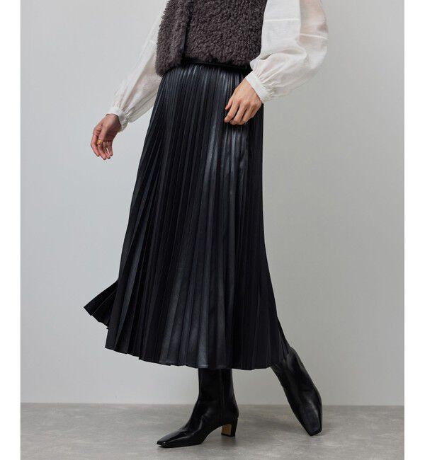 ROPE「シャイニープリーツスカート/イージーケア」|スカート|